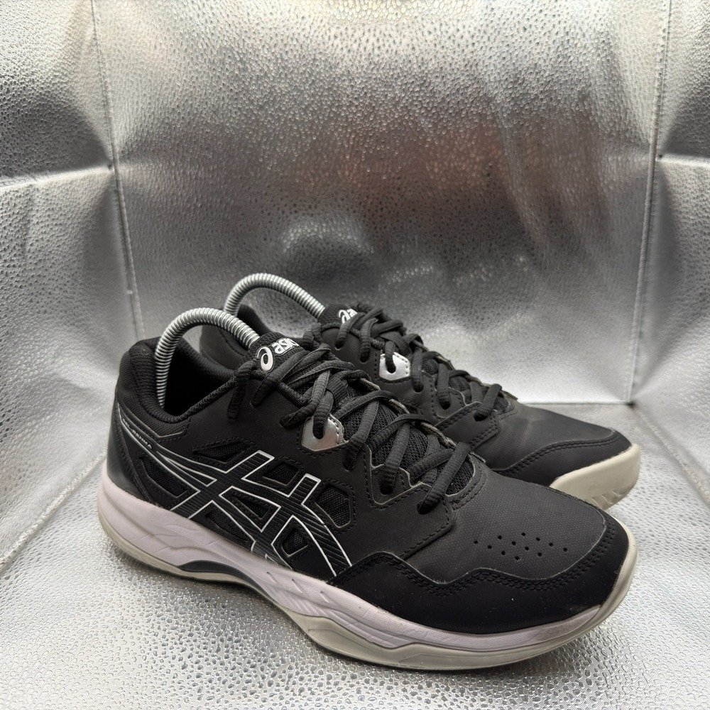 Size 8.5 Gel-Renma‎ Black White Womens Lace-Up Pickleball Tennis Shoes 1072A073